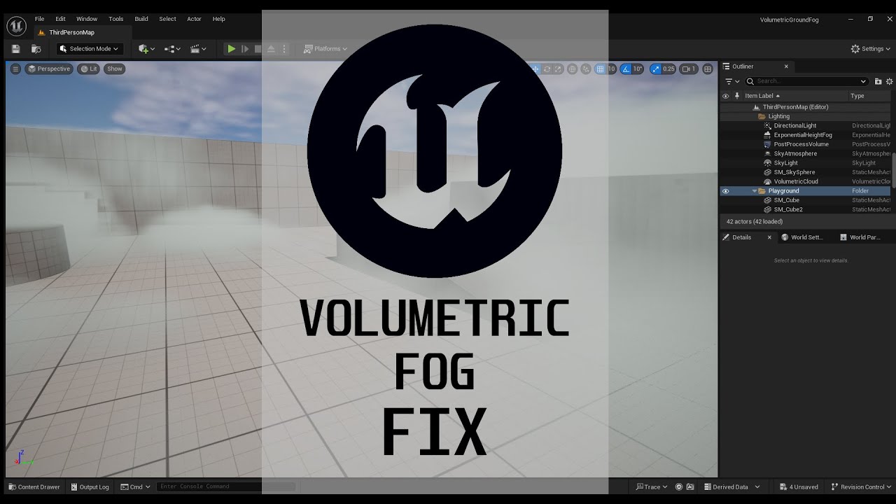 [FIX] UE5 Volumetric Ground Fog - YouTube