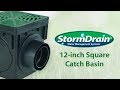 Stormdrain 12 square drainage catch basin with drain grate