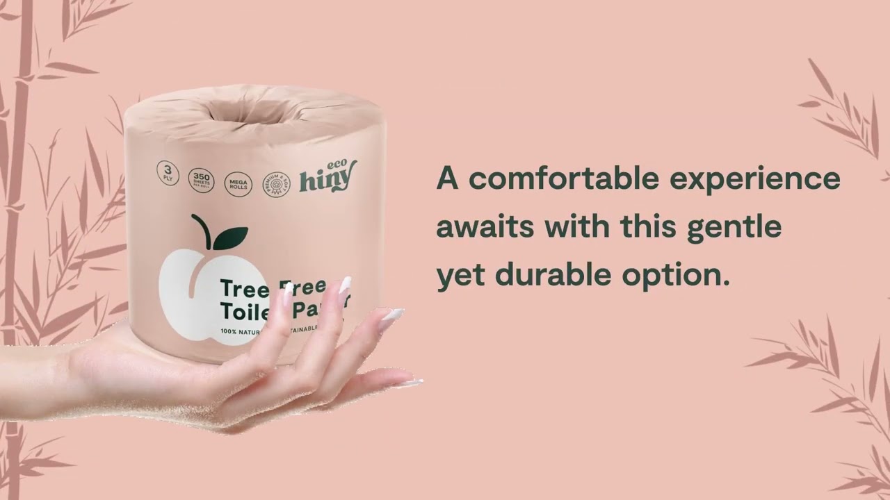 ecoHiny- Tree Free Toilet Paper made with 100% Organic Bamboo