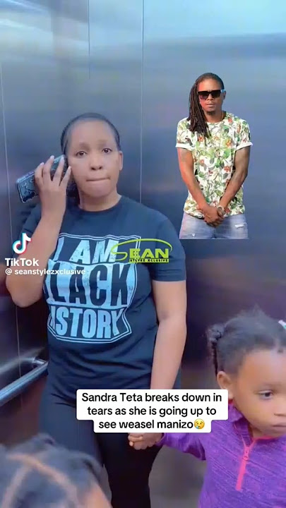 Weasel Manizo's wife Sandra Teta visits him in hospital with their children