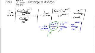 Ratio Test Examples