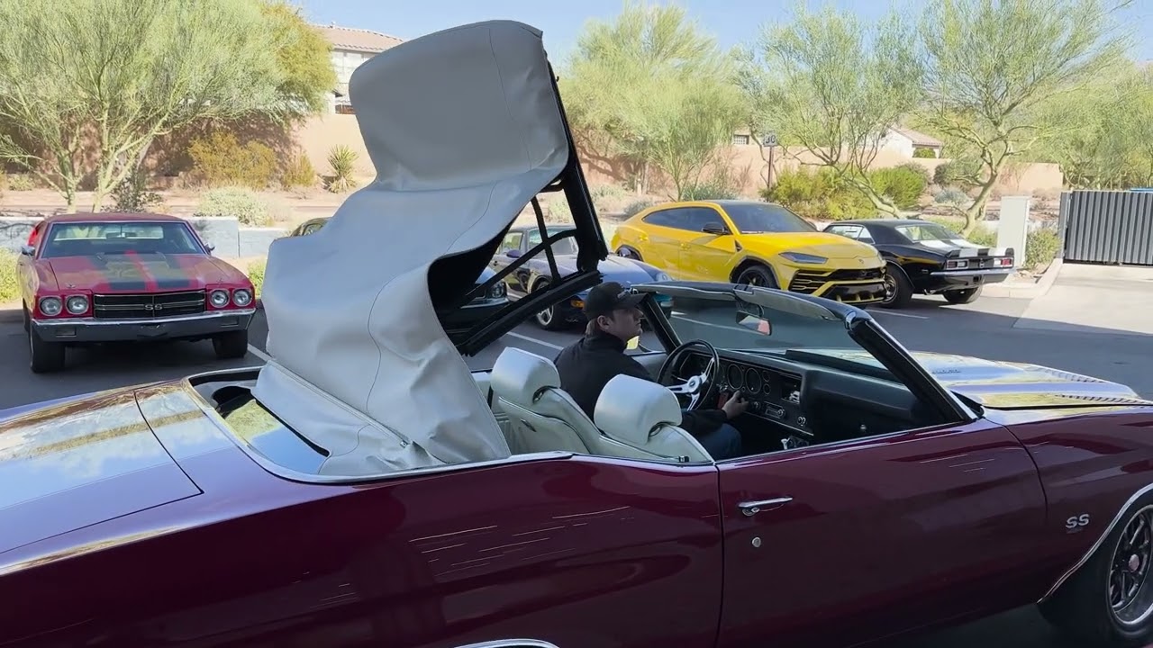 1970 Chevrolet Chevelle Malibu Convertible 5-Speed Top Operation