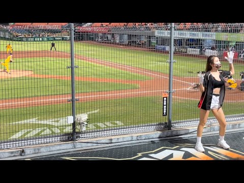 李丞齡1分打點一壘安打+詹子賢失誤上二壘 Uni-Girls 少少 Mina 應援 | Art is BlueLine | 藝術就是藍線