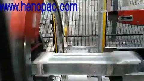 automatic horizontal  orbital stretch wrapping machine spiral wrapper