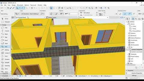 archicad 24 part 2 tutorial house modeling