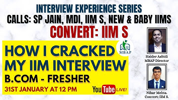 How I Cracked My IIM Interview | Interview Experience Series