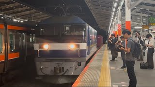 EF210-344号機(新鶴見機関区所属・300番台)+コキ？？Bが貨物列車として南浦和駅を通過するシーン！【76レ・新A110・コンテナ輸送】
