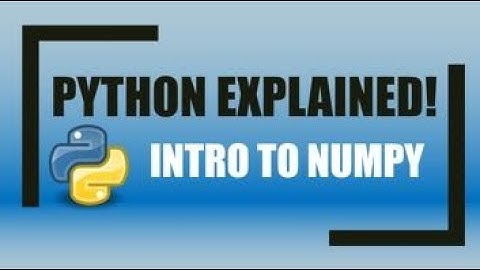 Introduction to NUMPY in Python! (Beginner to Advanced)!