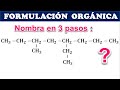 CÓMO NOMBRAR UN COMPUESTO ORGÁNICO👉Aprende  en 3 SENCILLOS PASOS a nombrar este compuesto orgánico