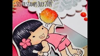Shave Ice Shaker Card Tutorial and Card - Sister Stamps Guest DT Anuhea