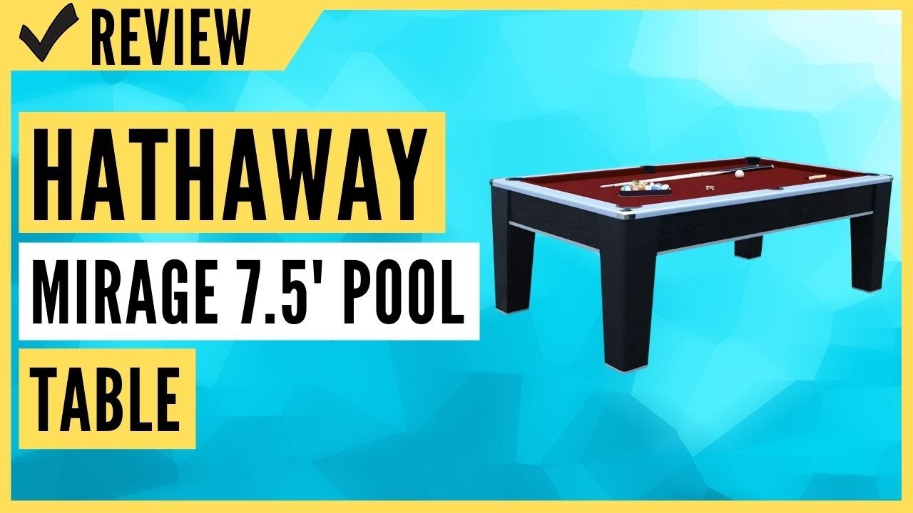 Hathaway Mirage 7.5' Pool Table Review - YouTube