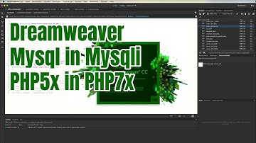 Adobe Dreamweaver Connection und Select von PHP5 in PHP7 ändern