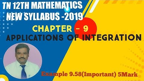 Class 12 Maths Chapter-9.   Appliction of Integrat. (Area, Example 9.58)