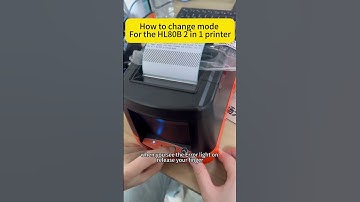 How to change mode for the Label and receipt printer 2 in 1