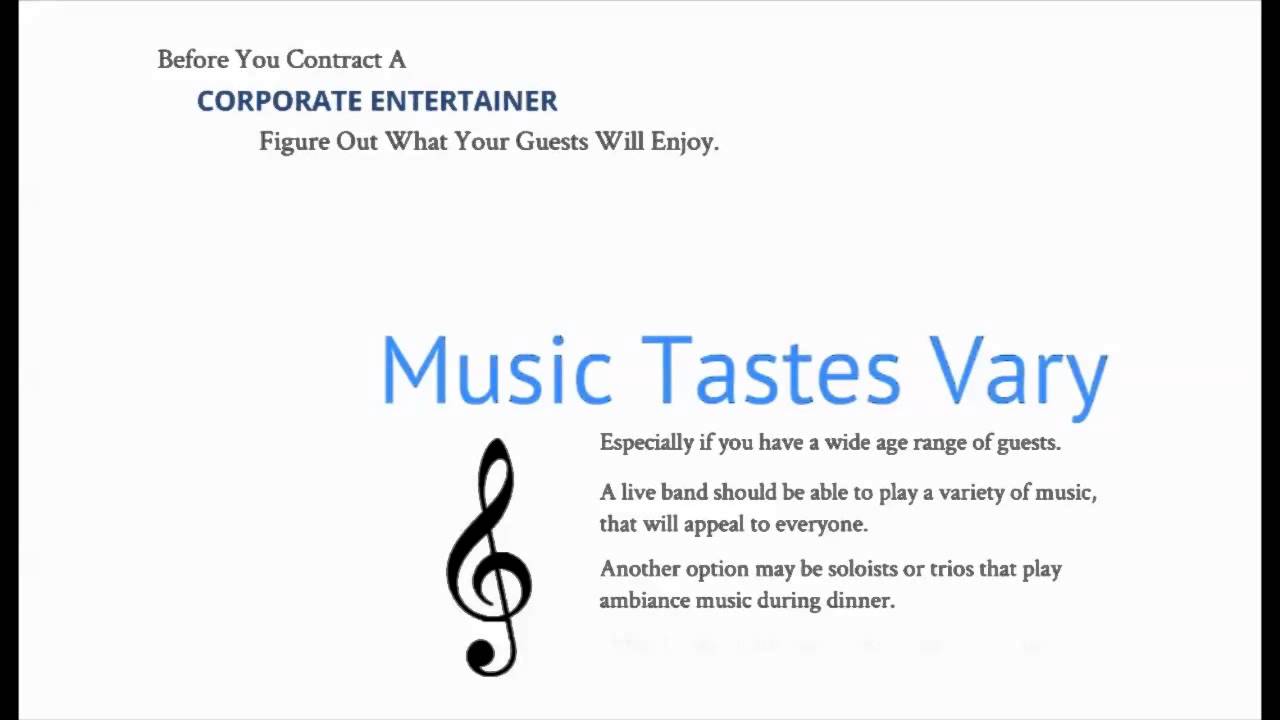 Corporate Entertainers For All Types Of Corporate Events