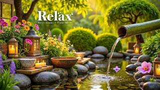 Relaxing Sleep Music with Bamboo Water Sounds 🌿 Deep Sleep, Meditation, Stress Relief, Nature Sounds