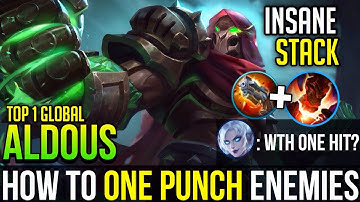 OMG ONE HIT? | Aldous Best Build & Gameplay | Top 1 Global Aldous | Mobile Legends
