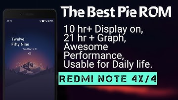 Best Pie ROM for Redmi Note 4 Review | long battery backup | Official Syberia -PUBG