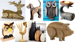 Vintage Wooden Animal Decorations • Recyclart