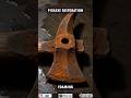 Restoring Forged Iron: 10s Satisfying Pickaxe Transformation | Iron Raw