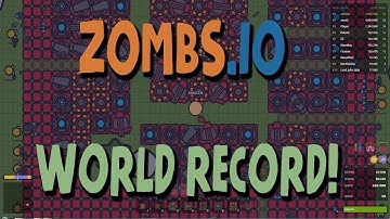 ZOMBS.IO WORLD BIGGEST SCORE RECORD RED BASE Like HACK & CHEAT?!!