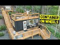 20ft SHIPPING CONTAINER TINY HOUSE ON WHEELS w/ 3 Outdoor Decks!
