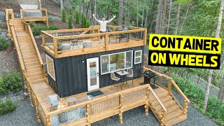 20ft SHIPPING CONTAINER TINY HOUSE ON WHEELS w/ 3 Outdoor Decks!