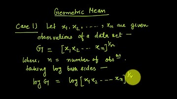 Lecture 9: Geometric Mean Case 1 with Derivation