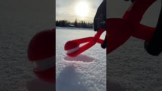This Has To Be The Most Satisfying Snowball Ever Made This Christmas On Youtube Shorts 🥵🥵 #Shorts