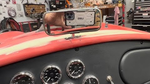Shelby Cobra Replica build Part 79 the final rearview mirror