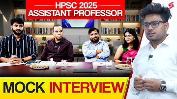 Assistant Professor Mock Interview Political Science | HPSC 2025 Assistant Professor Mock Interview