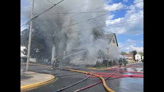 Engine 74-1 house fire with entrapment