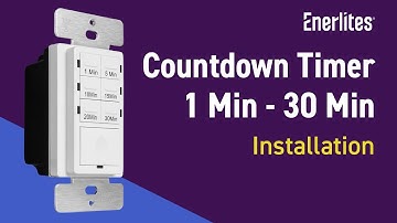 Enerlites 30-Minute Preset Countdown Timer Switch | Installation #demo #presentation #diy #wiring