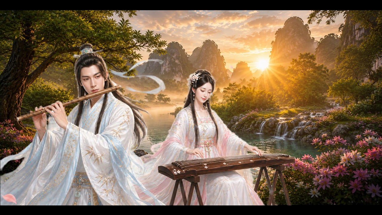 2 Hours Deep Chinese Zen Healing Music 🌙 | Bamboo Flute, Erhu & Guzheng ...