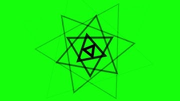 Multi Triangle Animation Green Screen Background Video