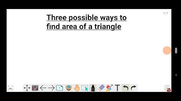 possible ways to find area of triangle and Heron