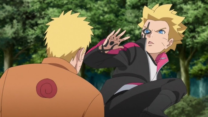 Naruto and Sasuke vs Momoshiki  Boruto: Naruto Next Generations 