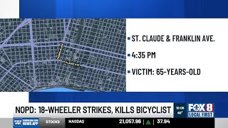 NOPS: 18 wheeler strikes, kills bicyclist