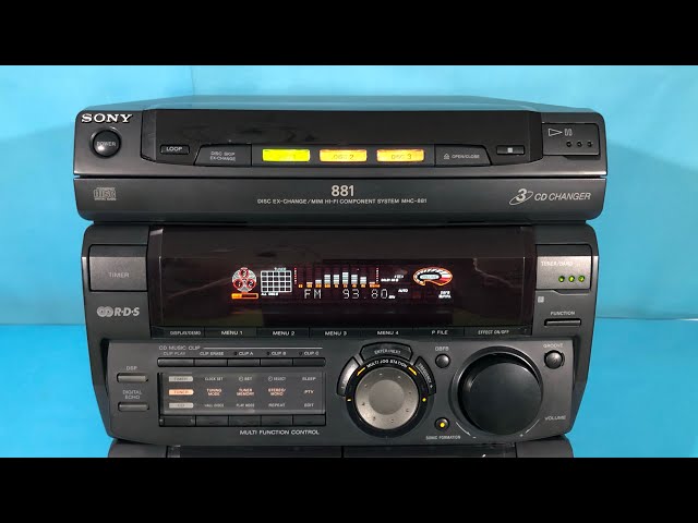 SONY MHC-881 Amplifier Radio Cassette Player Cd Maintenance