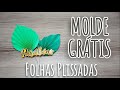 Folhas Plissadas para Topper de Bolo | Molde Grátis Lilateliê