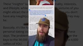 Oh boy Tinder and ai and dating. #tinder #ai #datingapps