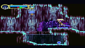 How do you get to the underground caverns in Symphony of the Night?