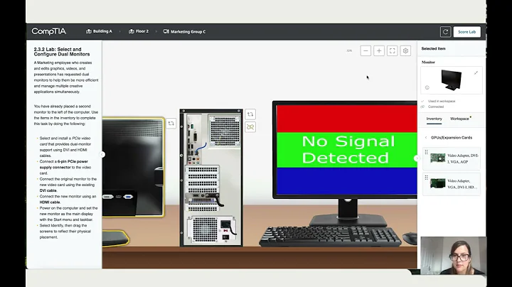 2.3.2 Lab: Select and Configure Dual Monitors