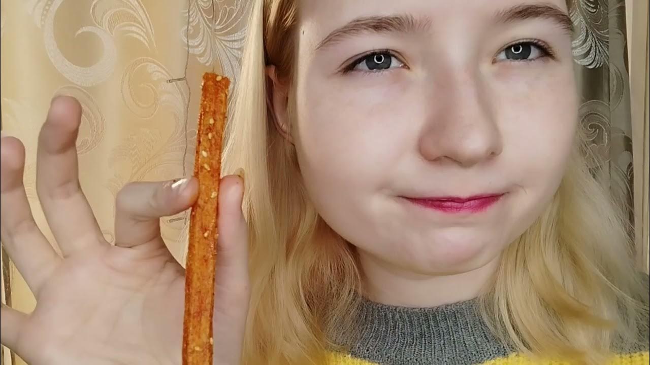 Китайские снеки из соевого мяса острые / пробую китайские острые снеки ...