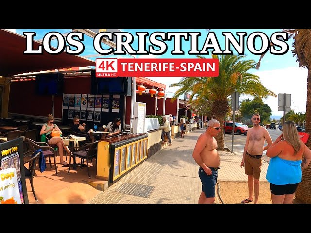 TENERIFE - LOS CRISTIANOS | What is the Atmosphere like Now? 😎​ 4K Walk ● April 2024 class=