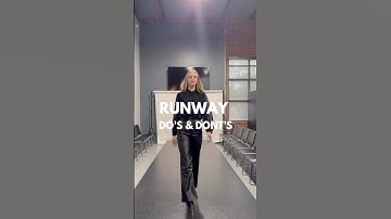 RUNWAY 101 - Runway basics are a must for every model #Runway #HowTo #Model #Fyp #Reel