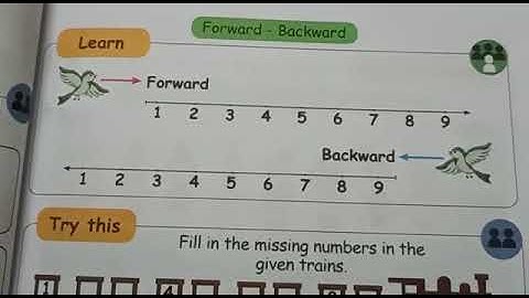 1st std I term Maths Forward,Backward and ordinal numbers Pg. No. 27&28