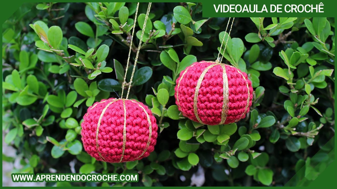 Como Fazer Bolas de Natal em Crochê