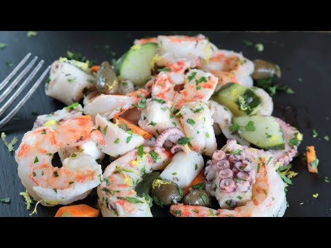 Video: Insalate Delle Feste Con Frutti Di Mare