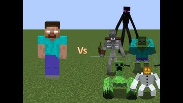 Herobrine Vs Mutant Mobs in Minecraft Mobs Battle